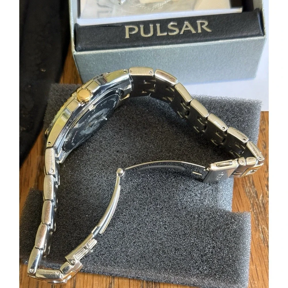 Pulsar Men's PXDA86 Sport Two-Tone‎ Stainless Steel Wristwatch EXC